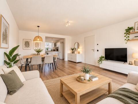 Modernisierte Eigentumswohnung mit großem Garten & Garage