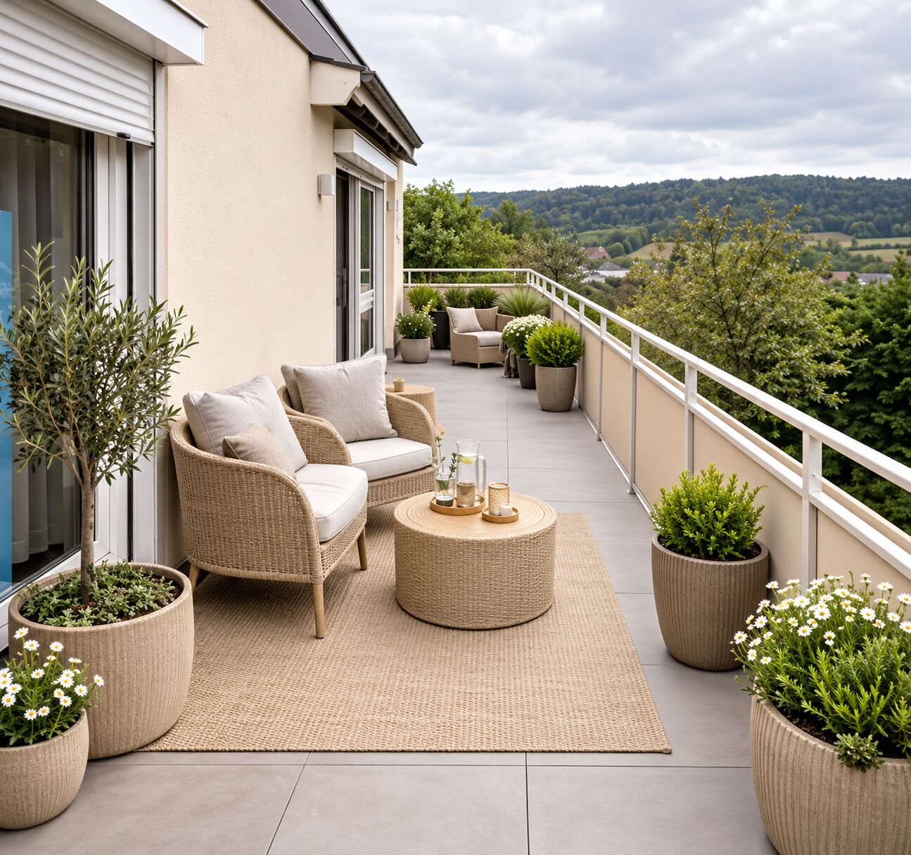 Balkon mit KI Inspiration